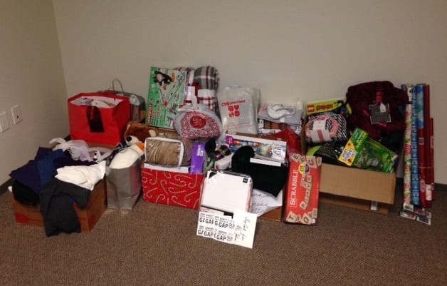 Gift Drive Donations at Laura's House