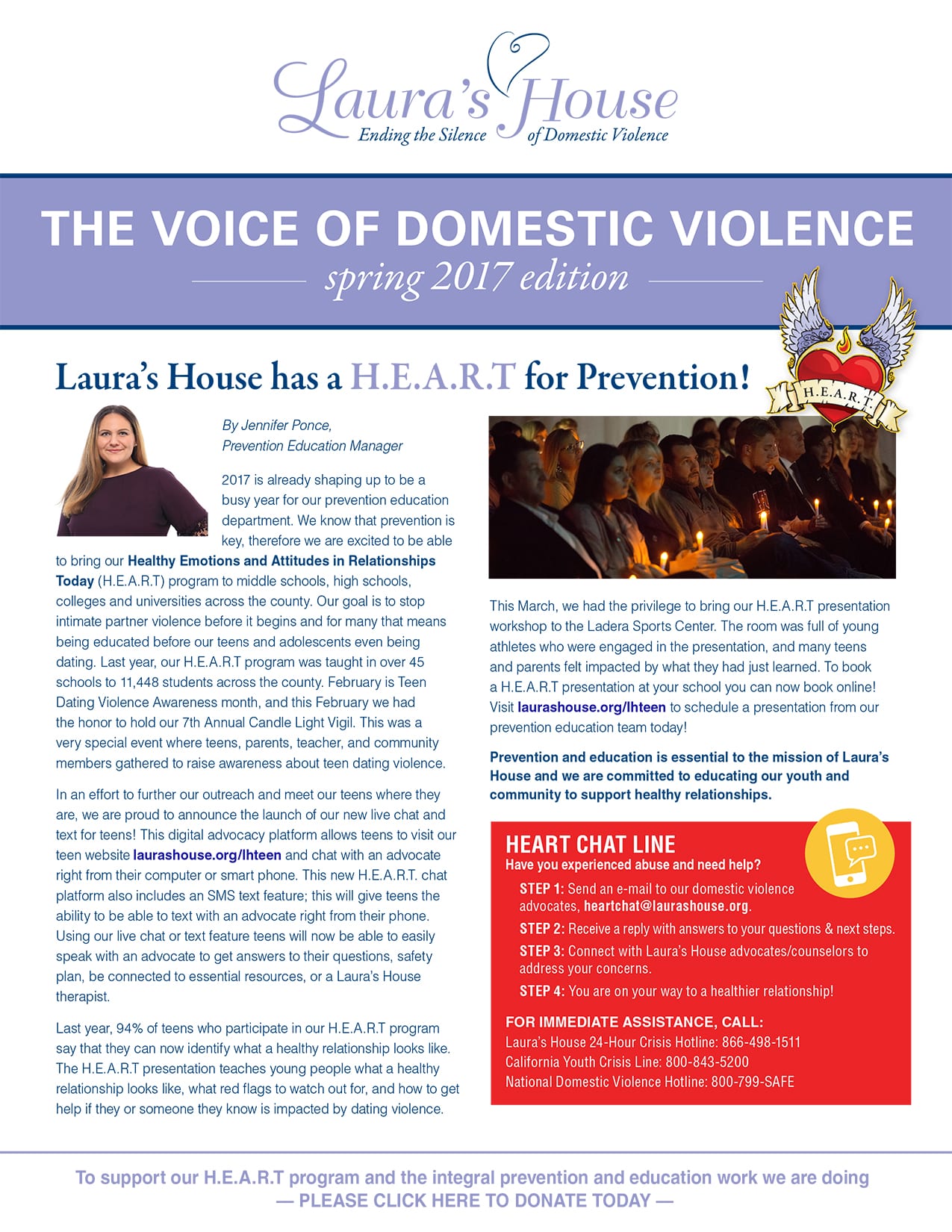 The Voice of Domestic Violence - Spring 2017 edition